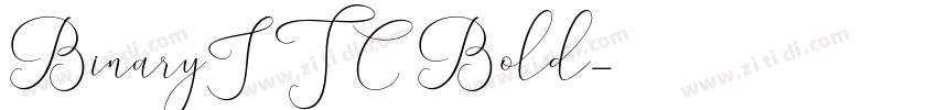 BinaryITC Bold字体转换